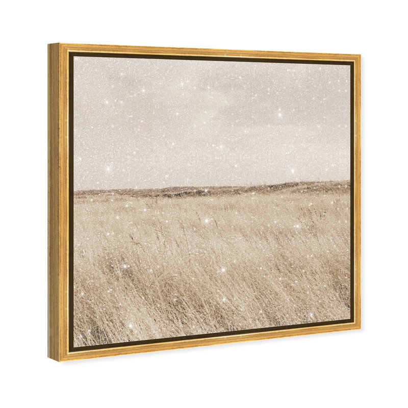 Golden Nature Print by Oliver Gal, 21" H x 21" W, Gold Floater Frame