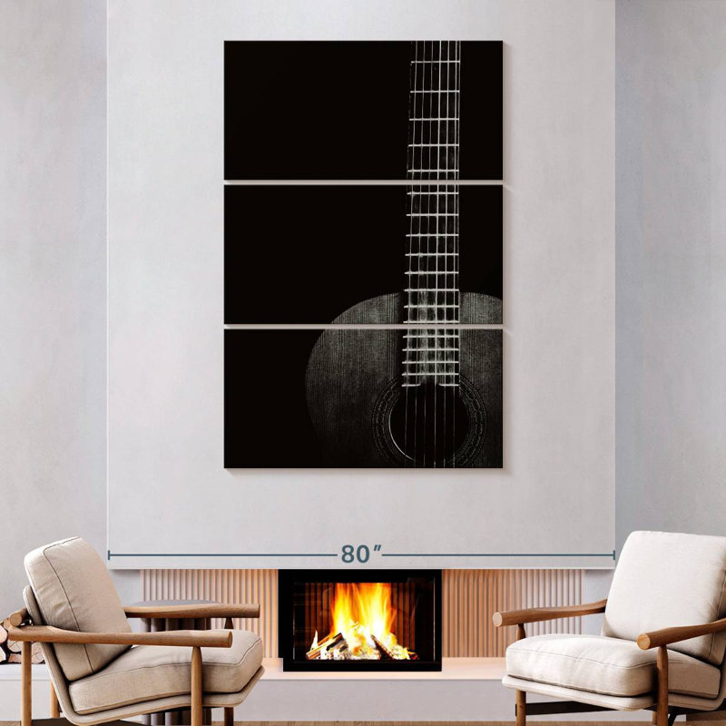 Abarca, vieille guitare acoustique, H 74 po x l 48 po