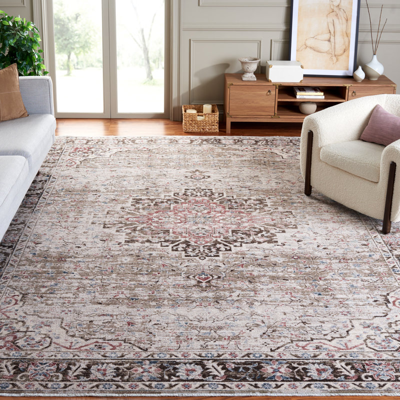 Modestino Antique Patina Performance Oriental Rug, Rectangle 9' x 11'6"
