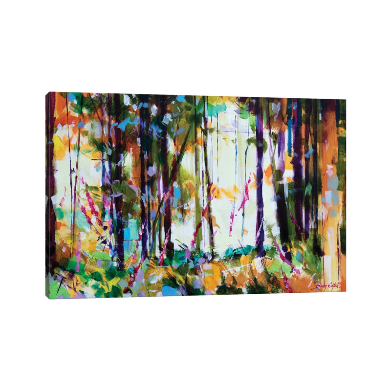 Snompers Near Long Hill by Doug Eaton - Painting on Canvas, 20.32 cm H x 30.48 cm W, Wrapped Canvas