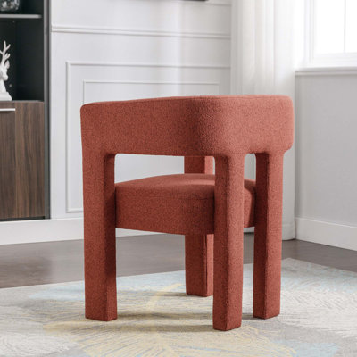 Chaise de salle à manger rembourrée en tissu de conception contemporaine pour le salon, la chambre à coucher et la salle à manger