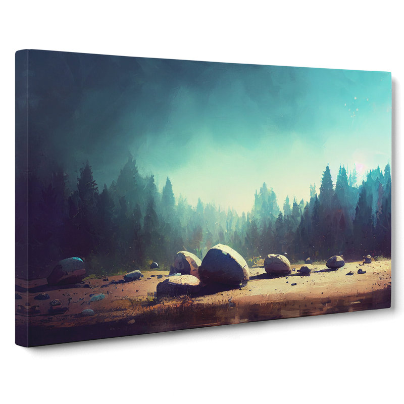 Rocks of the Forest - Wrapped Canvas, 35cm H x 50cm W x 3cm D