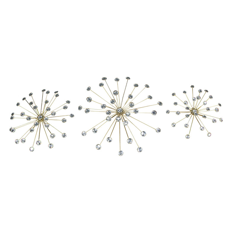 Glam Abstract Wall Decor on Metal