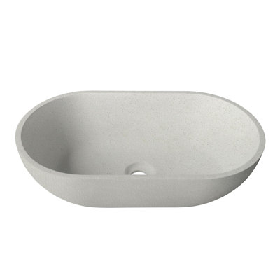Évier vasque en béton moderne Frederico 12 po x 22 po Frederico