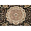 Tapis ivoire en laine noué à la main de conception unique 9 pi 11 po x 10 pi 3 po