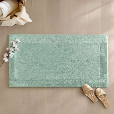1 tapis de salle de bain réversible 100% coton touffeté à 3 000 g / m² 24 po x 72 po