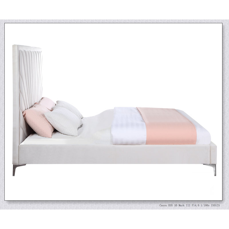 Lit tapissier, velours