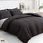 Premium Duvet Cover Set Double Brushed Microfiber Reversible With Zipper Closure & Corner Ties-121870834