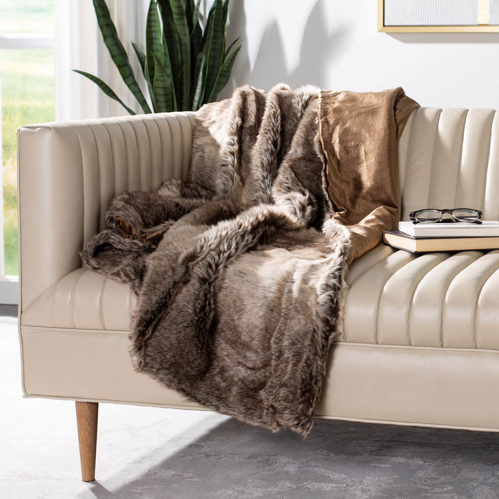 Westport Plastic / Acrylic Hand Woven Throw Blanket