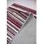 Tapis rayé en polyester brun clair / rouge Dawnta-395202176