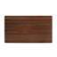 La table de salle à manger rectangulaire de 63 po en noyer - Le nettoyage sans effort s'adapte aux petites cuisines d'appartements pouvant accueillir confortablement 6 cuisines et espaces-250506640