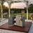 47.5" Wicker Outdoor Storage Cabinet With Tempered Glass Desktop, Weather-Proof Rattan Bar Table With Three Doors, Adjustable Shelf, And One Drawer, For Outdoor Cushions, Pool Toys , Grey-125119632