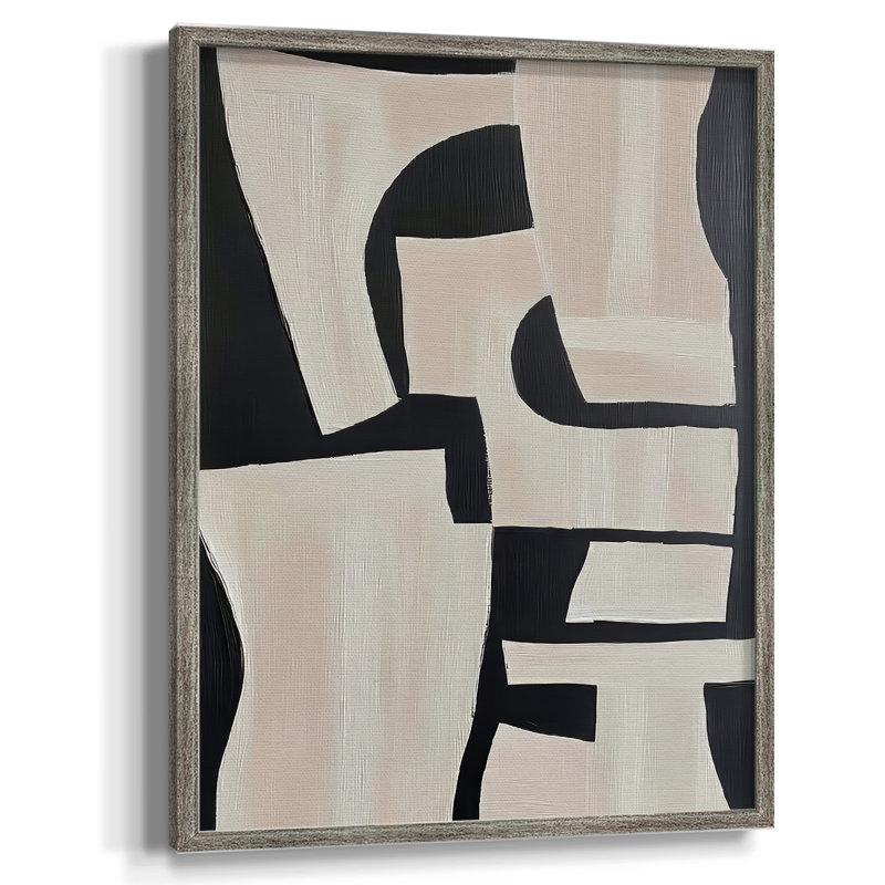ABSTRACT Series, impression encadrée en bois massif, H 11 po x l 9 po