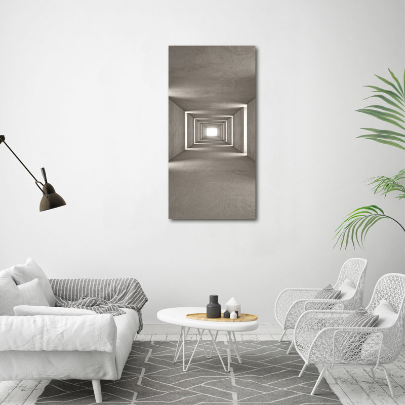 Concrete Tunnel - Wrapped Canvas Print