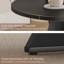 Petite table de salle à manger ronde avec base à piédestal Wave (31,5 po, noir, 2 à 4 places)-457947500