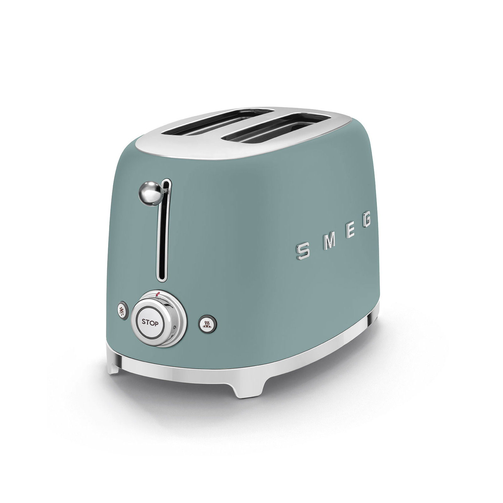 SMEG 50's Retro Style 2 Slice Toaster, Emerald Green