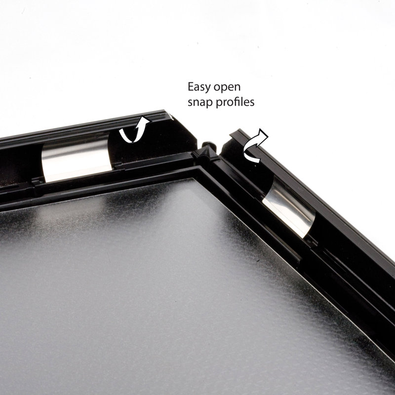 Black Aluminum 22x28 Inch Wall Mount Snap Frame
