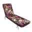  Coussin de patio extérieur d'extérieur 3 po à motif de fleurs mauves à l'aquarelle