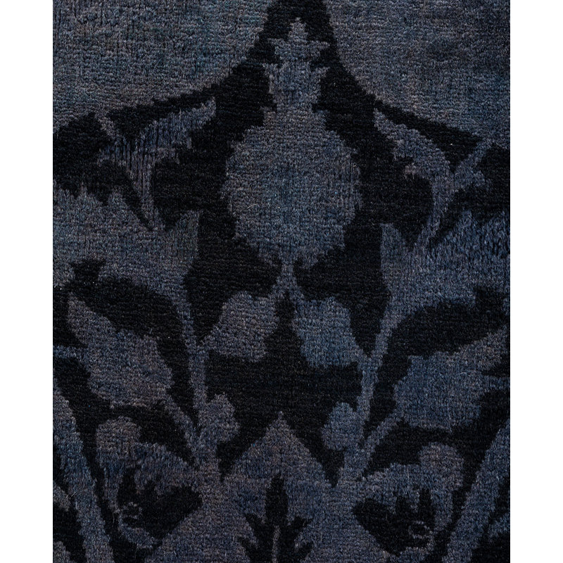 Overdyed One-of-a-Kind 12' 1" X 12' 2" Hand Knotted Area Rug