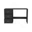 Bureau d'écriture, 3 tiroirs, noir