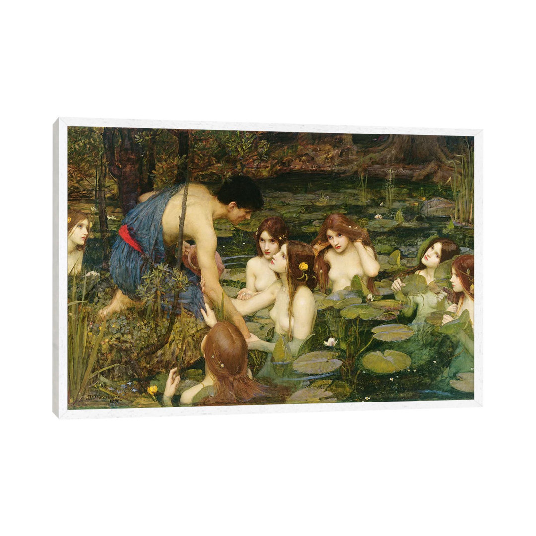 Hylas And The Nymphs, 1896 by John William Waterhouse - Painting on Canvas
