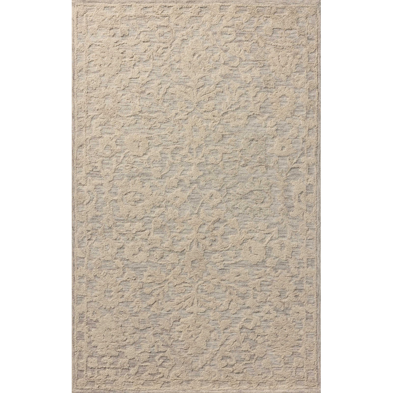 Charlton Home® Galit Mist / Ivory Area Rug, Runner 2'6" x 7'6"