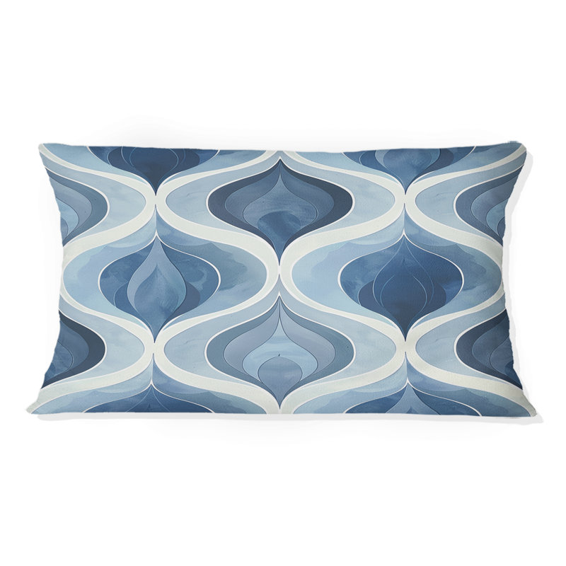 Coussin lombaire moderne bleu Ogee Patten III - bleu