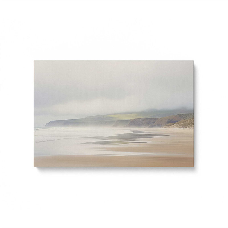 Impression sur toile Misty Shores, Toile tendue, H 24 po x l 36 po x P 1,25 po