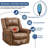 Heated Massage Swivel Rocking Recliner-1983492149