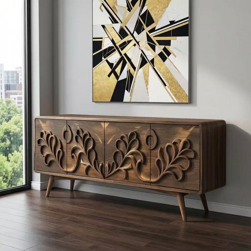 Buffet grande capacité rétro, H 31,5 po x l 55,12 po x P 15,75 po