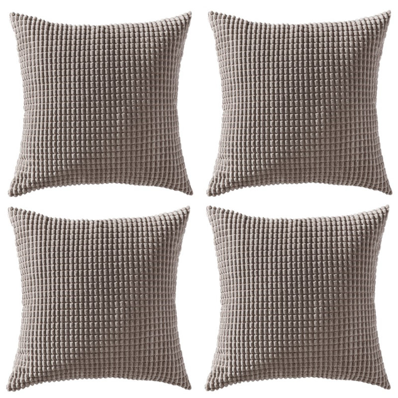 Coussin Corduroy, Taupe