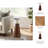 Modern Wood and Metal Accent Table with Round Stone Top, Contemporary Decorative Side Table.-1486635437