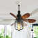 20.47" Farmhouse Ceiling Fan With Light Kits And Remote Control