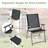 Set Of 4 Patio Folding Chair Set With Rustproof Metal Frame-1507170033