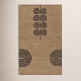 5_Momeni Simba Hand Tufted Wool Contemporary Beige Area Rug 2' X 3'