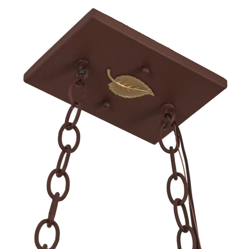 Rustic Lodge 6 - Light Pendant, Rust