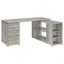 Bureau en forme de L à 3 tiroirs Tona Grey Driftwood-130186964