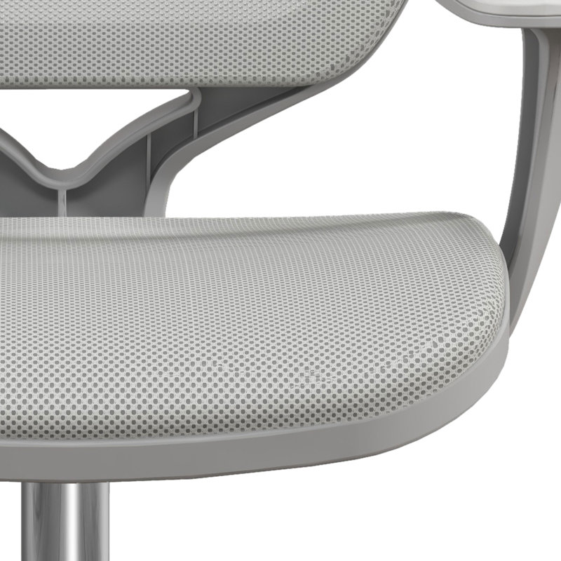 Vinsetto Office Chair Mesh Desk Chair Adjustable Height, Grey