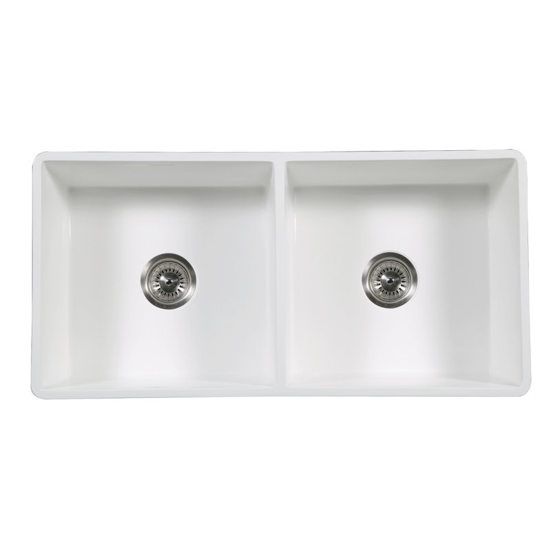 Arcticstone 36" x 18" Double Basin Farmhouse/Apron Kitchen Sink