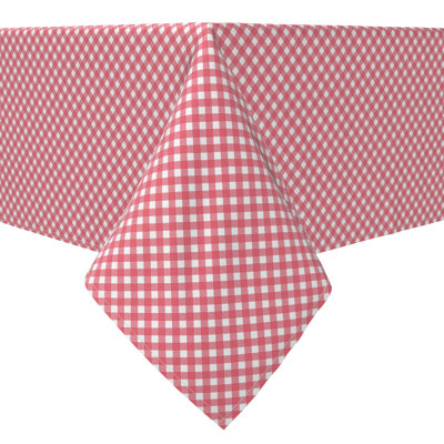 Rectangular Gingham Cotton Twill Tablecloth