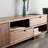 Vintage black walnut solid wood TV cabinet-106295378