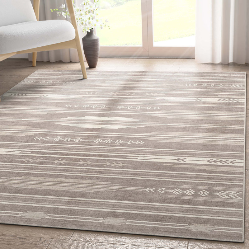 Tapis beige Kehr Bismarck, Rectangle 3 pi 3 po x 5 pi