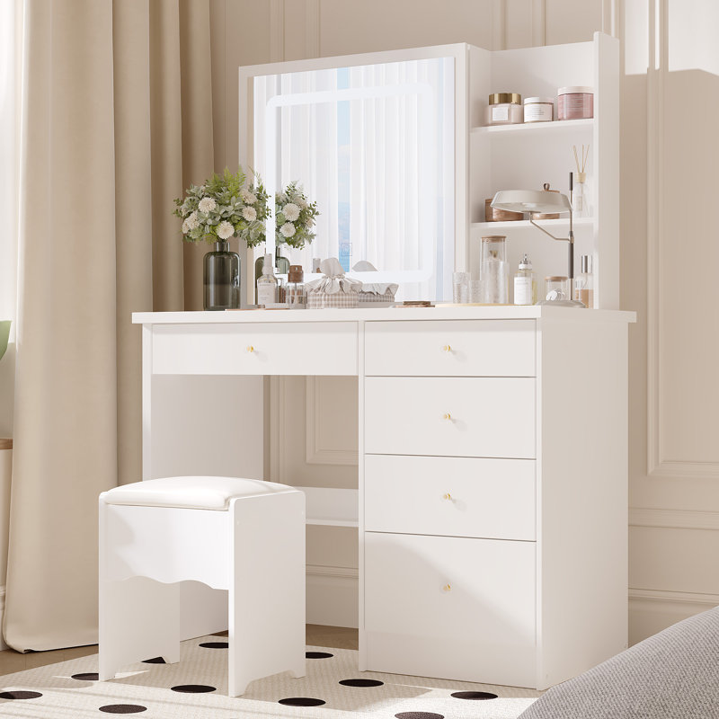 Tackitt Dressing Table, White