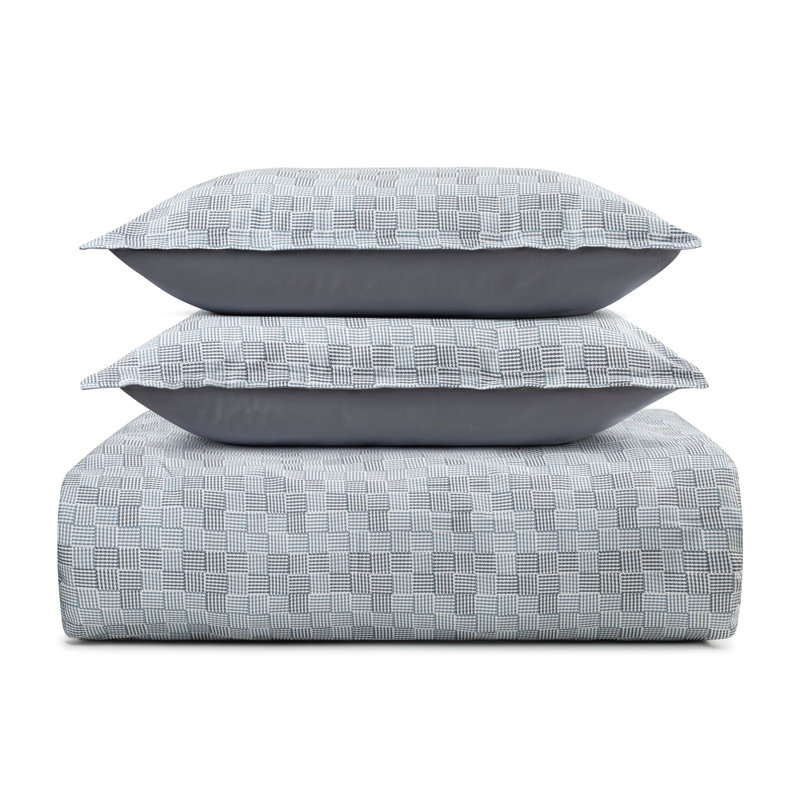 4-Piece Tartan Linen Bedding Set, King