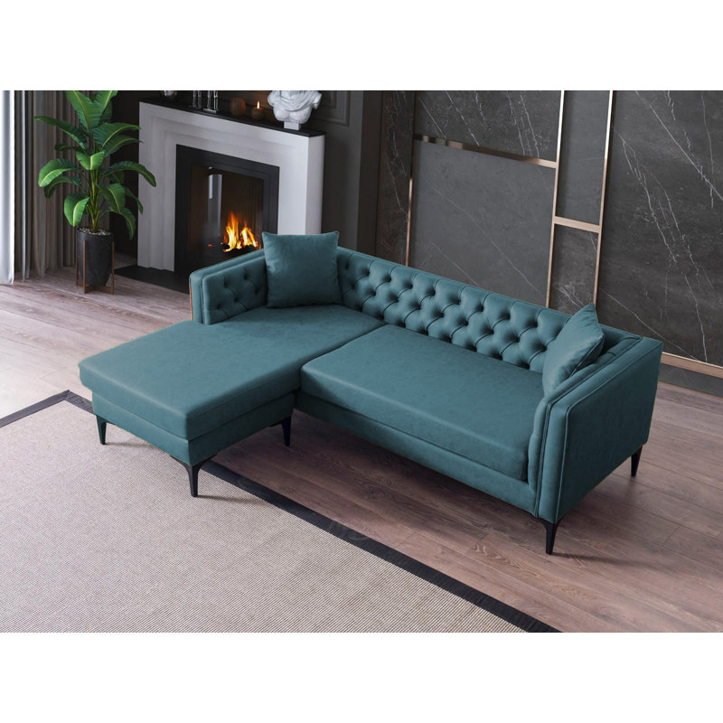 Canapé modulaire Chunsie, Turquoise