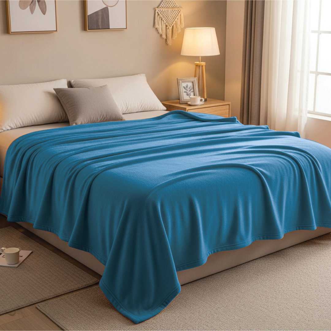 Eilly Luxury Flannel Fleece Throw Blanket for Bed & Sofa