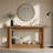 63" Console Table, 2-Tier Farmhouse Entryway Sofa Table