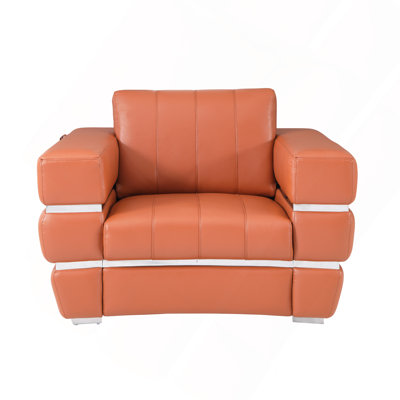 Chaise en cuir fleur