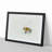 A Red Fox Alone in the Winter in Abstract - Picture Frame Graphic Art Print-55629424-55629425