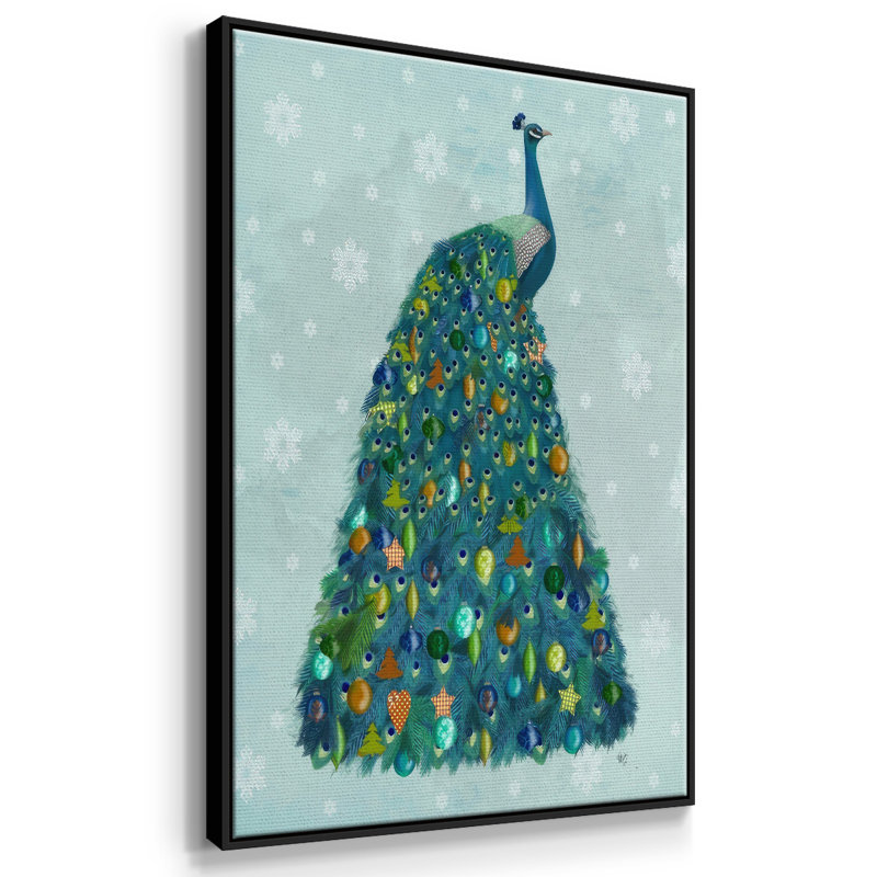 Arbre de Noël Christmas Peacock, Noir, H 25 po x l 17 po x P 1,5 po